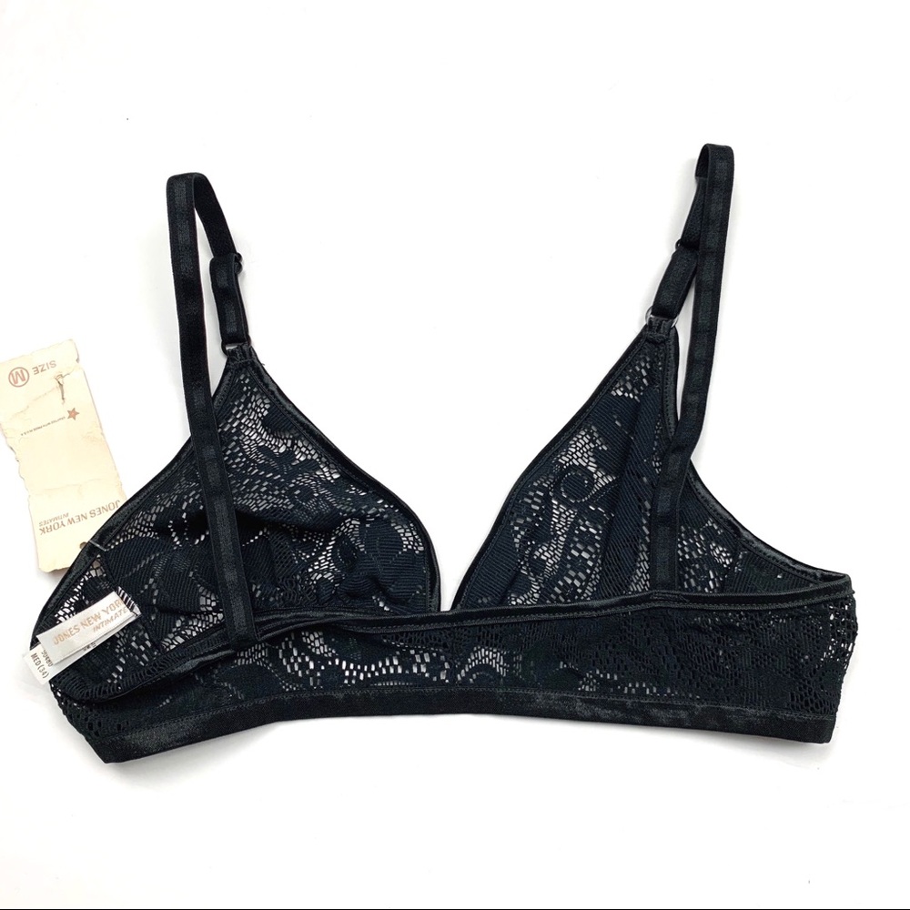 Vintage nwt jones ny black lace bralette bra - Picture 5 of 5